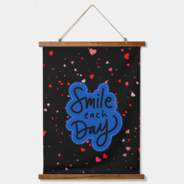 Smile Typography Hangend Wandkleed