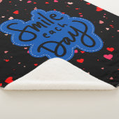 Smile Typography Sherpa Deken (3/4)