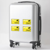 Smile u bent On Camera Sign, Video Surveillance S Sticker (Koffer)