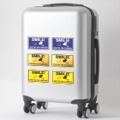 Smile u bent On Camera Sign, Video Surveillance S Sticker (Koffer)