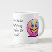 Smile – Verheffende Mok met Quote en Happy Face (Voorkant rechts)