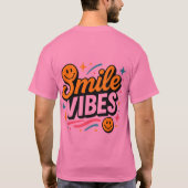 Smile Vibes Retro Smiley Design T-shirt (Achterkant)