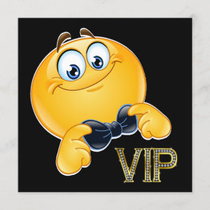 Smile VIP Black Stropdas Uitnodiging