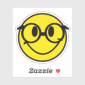 Smile w/ Rainbow Glasses Sticker (Vel)