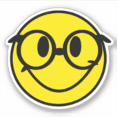 Smile w/ Rainbow Glasses Sticker (Voorkant)