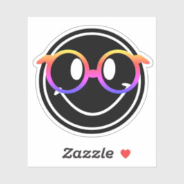 Smile w/ Rainbow Glasses Sticker