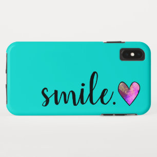 SMILE - Waterverf hart Case-Mate iPhone Case