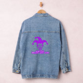 Smile while You Can _ Neon Joker Streetwear Design Denim Jacket (Hangar)