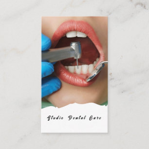 Smile Woman Health White Teeth Dental Business Ca Visitekaartje