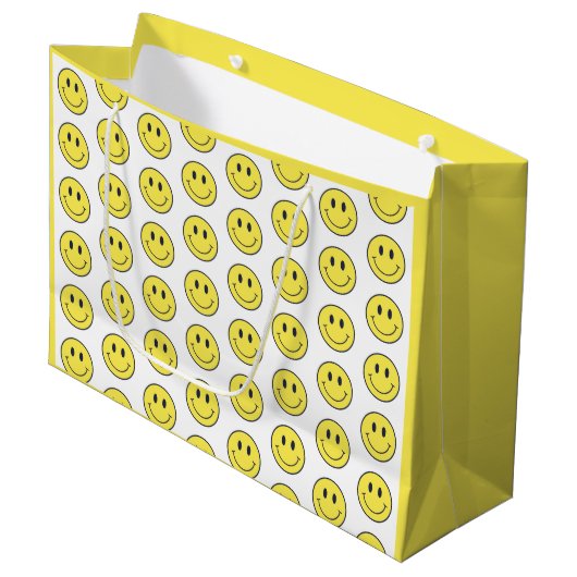 Smile Wrapping Paper Groot Cadeauzakje (Voorkant Gekanteld)