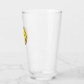 Smile Yellow Black White Happy Face Emoji Fun Glas (Links)