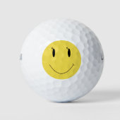 Smile Yellow face 006 Golfballen (Voorkant)