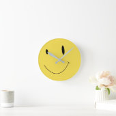 Smile Yellow Happy Face 009 Ronde Klok (Huis)