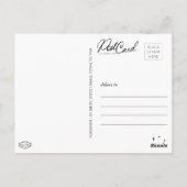 Smile Yellow Happy Hallo Retro Fun Briefkaart (Achterkant)