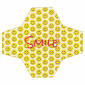 Smile Yellow Red Black White Happy Face Sports Voetbal (Enkel)