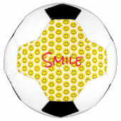 Smile Yellow Red Black White Happy Face Sports Voetbal (Voorkant)