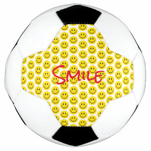 Smile Yellow Red Black White Happy Face Sports Voetbal