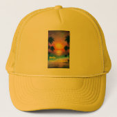 Smile... You're at the Beach – Chill Summer Cap Trucker Pet (Voorkant)