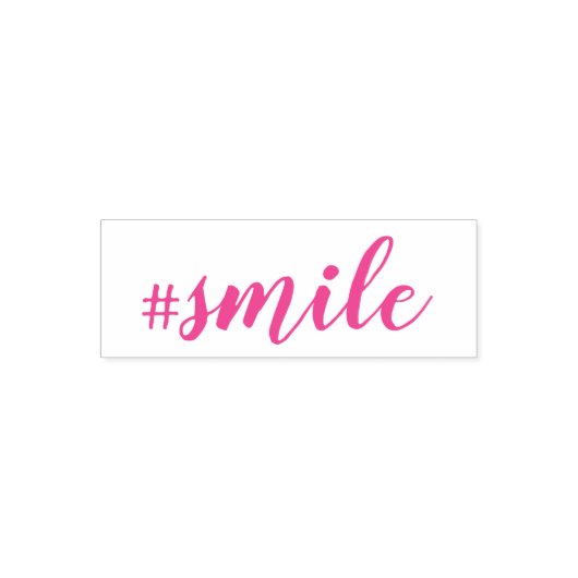 #Smile Zelfinktstempel Zelfinktende Stempel (Design)