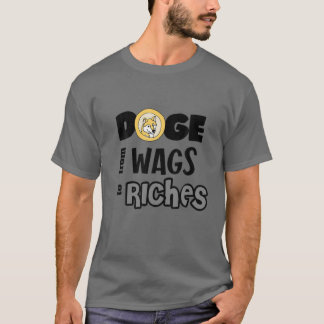 Smilecryptos Funny Doposto in Dog Riches Cryptocur T-shirt