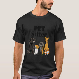 Smilehdtees Grappige huisdier sitter hond en kat C T-shirt