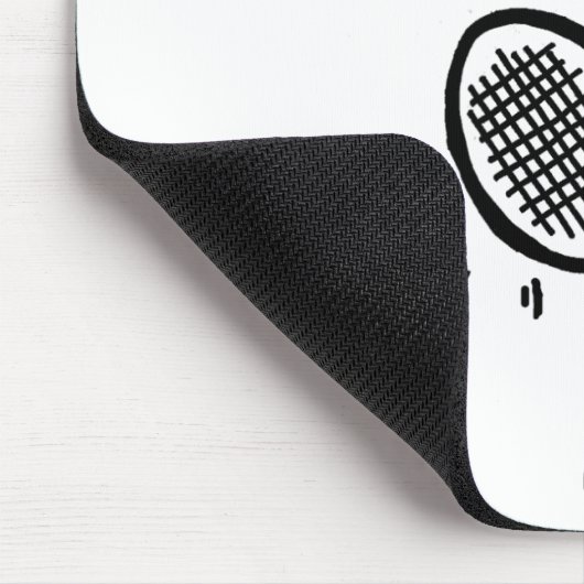 Smilemoreteesa Grappige Giraffe Spelen Badminton A Muismat (Hoek)