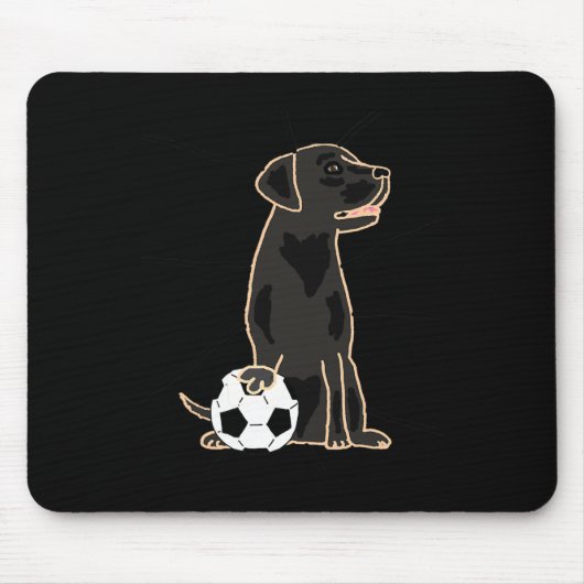 Smilenowtees Grappige Labrador Retriever Speelt Vo Muismat (Voorkant)