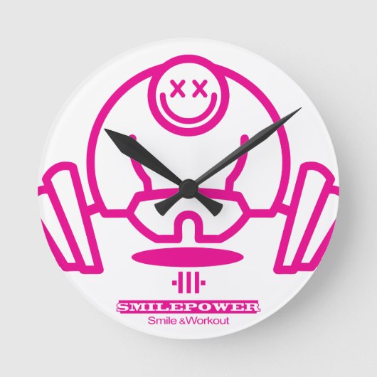 Smilepower Ronde Klok (Voorkant)