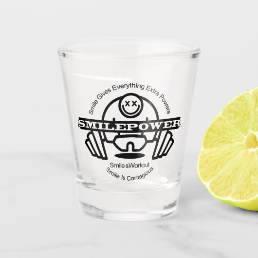 Smilepower Shot Glas (Voorkant)