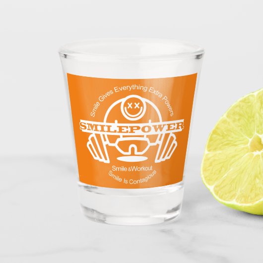 Smilepower Shot Glas (Voorkant)
