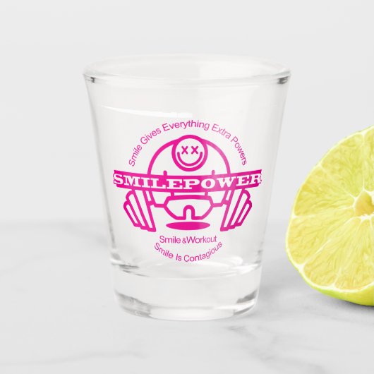 Smilepower Shot Glas (Voorkant)