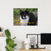 Smiler says- Sometimes, you just have to try cute. Poster (Thuiskantoor)