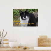 Smiler says- Sometimes, you just have to try cute. Poster (Keuken)