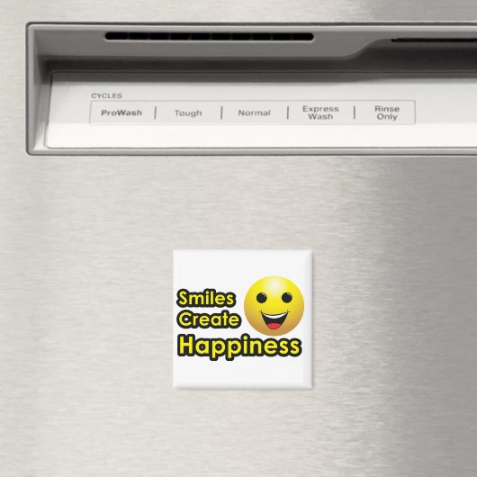 Smiles Creëer Happiness - Magnet (Insitu (Vaatwasser))