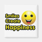 Smiles Creëer Happiness - Magnet (Voorkant)