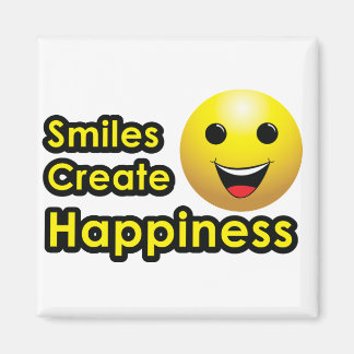 Smiles Creëer Happiness - Magnet