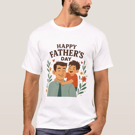 Smiles for Dad T-shirt (Voorkant)