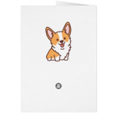 Smiles Miss You Cute Puppy Dog Corgi Hello (Achterkant)