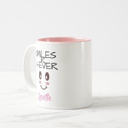 SMILES R 4-EVER (GEPERSONALISEERDE) MOK (Voorkant links)
