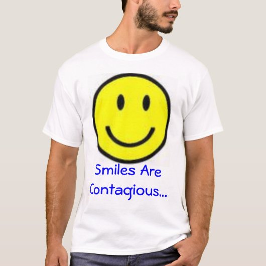 Smile's zijn besmettelijk t-shirt (Voorkant)