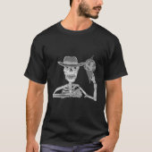 Smilesgrappig Funny Skeleton Eating Ice Cream Cone T-shirt (Voorkant)