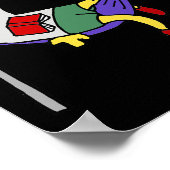 Smileteesanima Grappige Rubber Kip Slapend In Ha Poster (Hoek)
