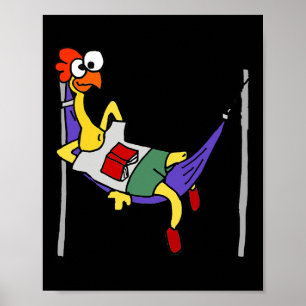 Smileteesanima Grappige Rubber Kip Slapend In Ha Poster