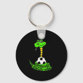 Smileteesfunnya Grappige Groene Python Slang En Vo Sleutelhanger (Voorkant)