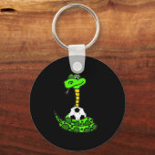 Smileteesfunnya Grappige Groene Python Slang En Vo Sleutelhanger (Voorkant)