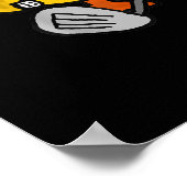 Smiletodays Funny Duck die Golf speelt Poster (Hoek)