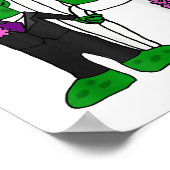 Smiletodaytees Grappige augurk bruid en bruidegom  Poster (Hoek)