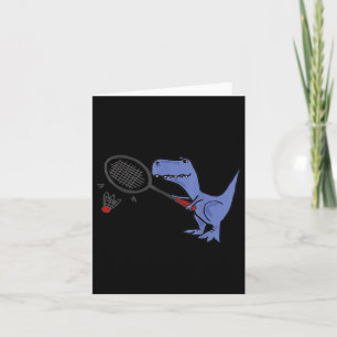 Smiletodaytees Leuke T-rex dinosaurus spelen Badmi Kaart