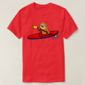Smiletodaytes Funny Sloth Kayaking T-shirt (Design voorkant)