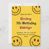 Smiley Birthday Kaart (Voorkant)